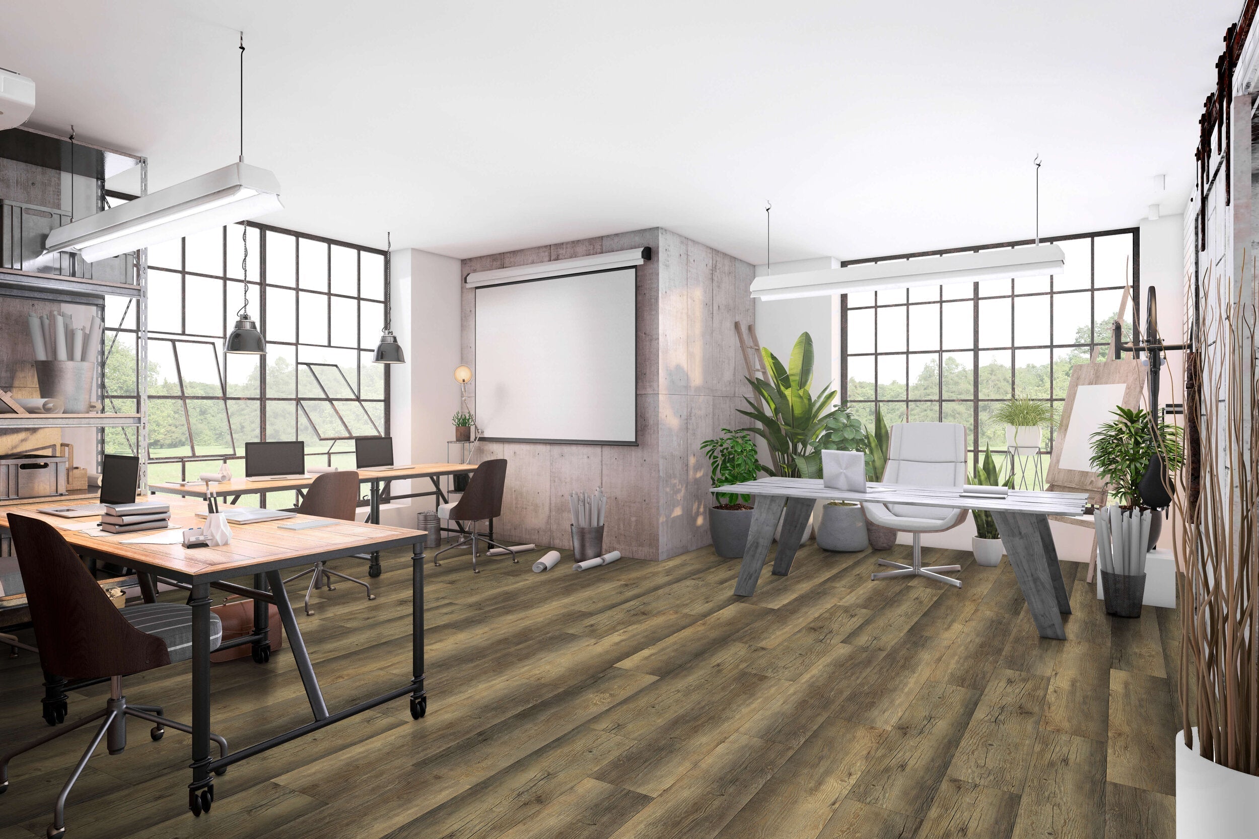 Happy Feet International Quickfit 9" x 48" Foxwood Vinyl Plank