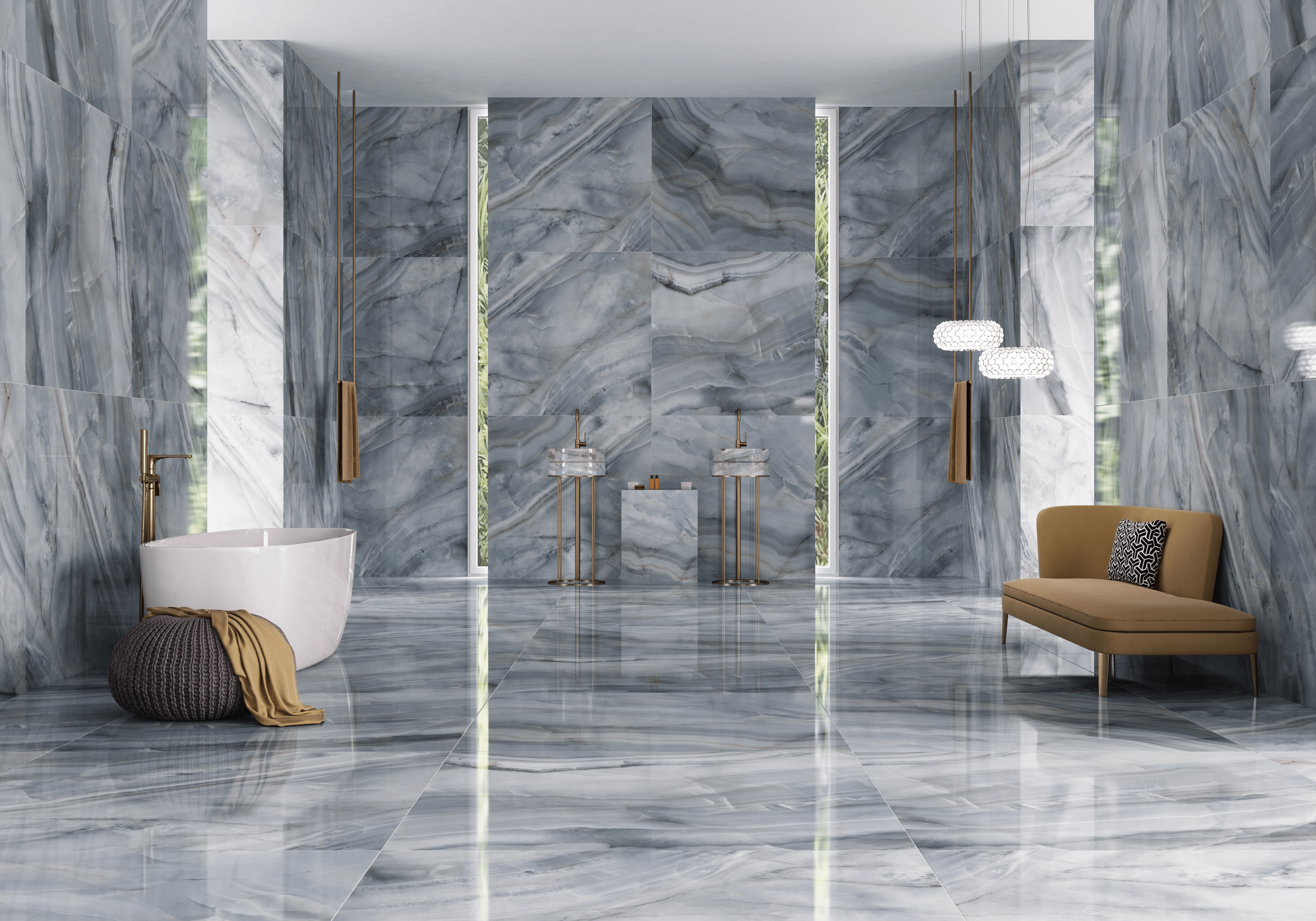 Happy Floors Athena 24" x 48" Porcelain Tile