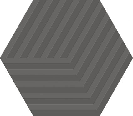 Happy Floors Carpenter Hexagon Cube 5" x 6" Porcelain Tile