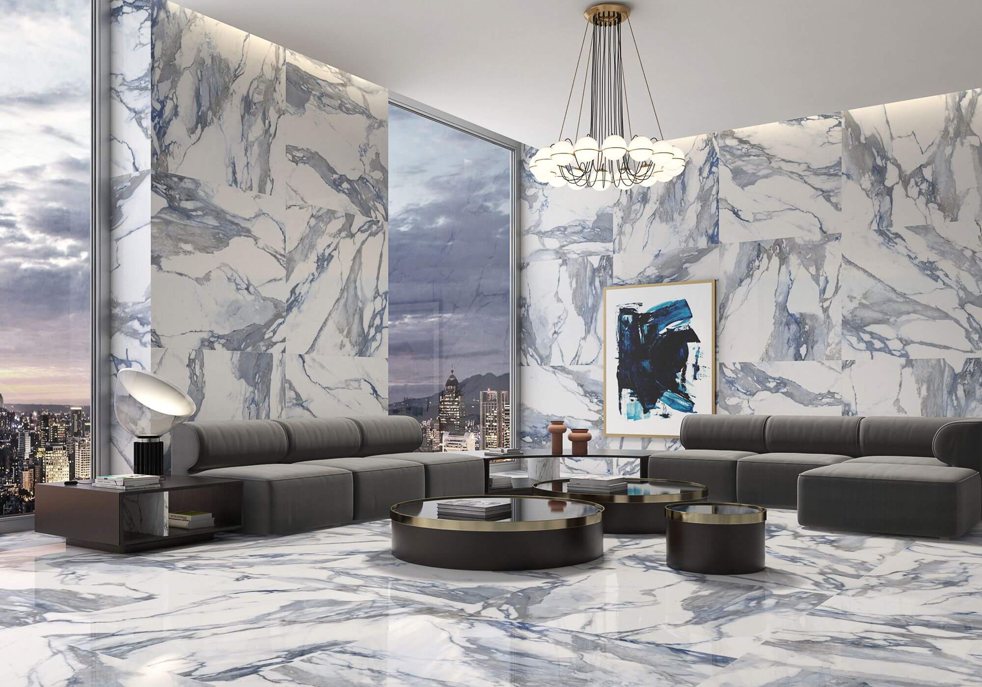 Happy Floors Crash 24" x 24" Porcelain Tile