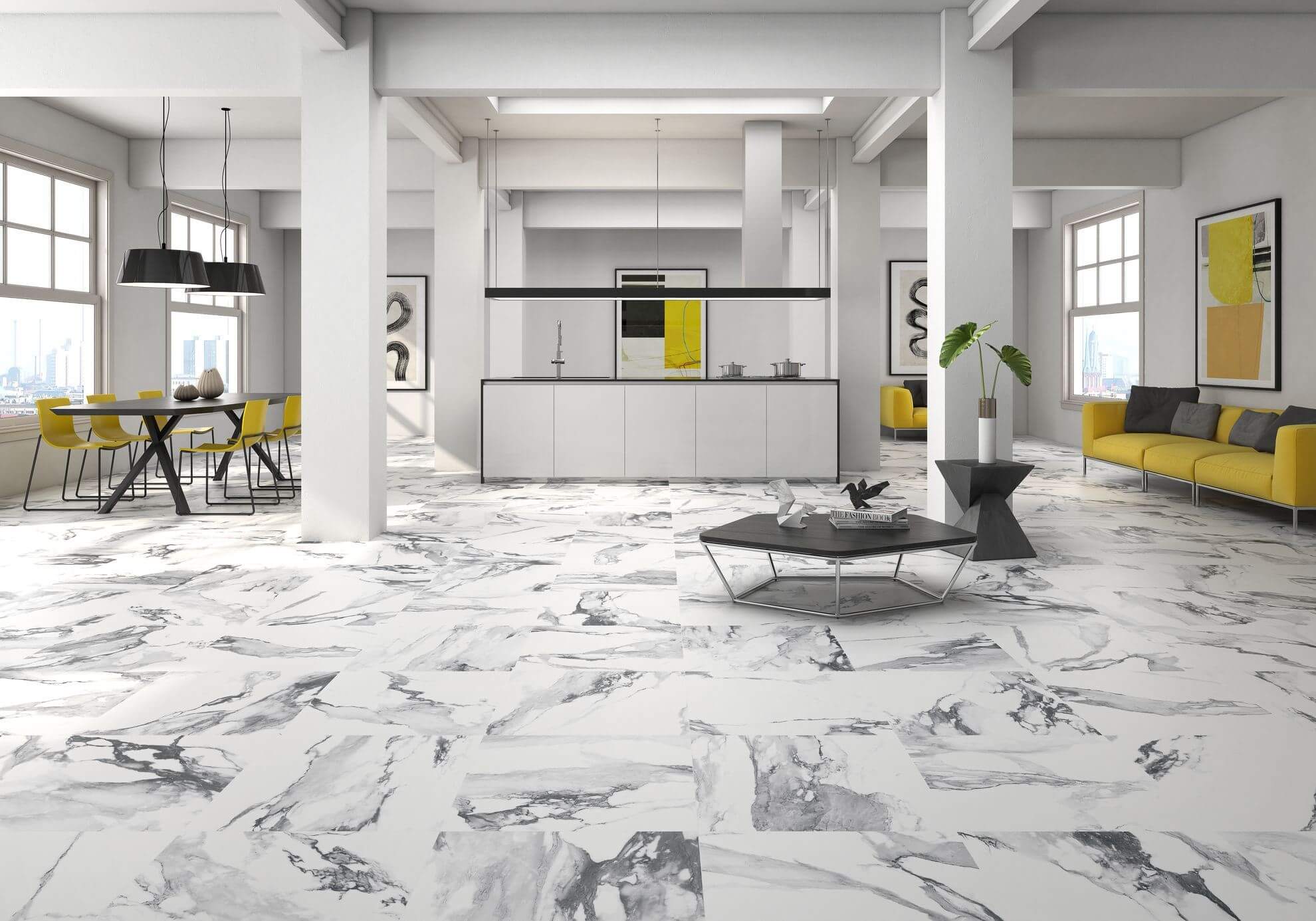 Happy Floors Crash 24" x 48" Porcelain Tile