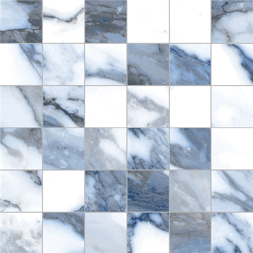 Happy Floors Crash 2 x 2 12" x 12" Porcelain Mosaic