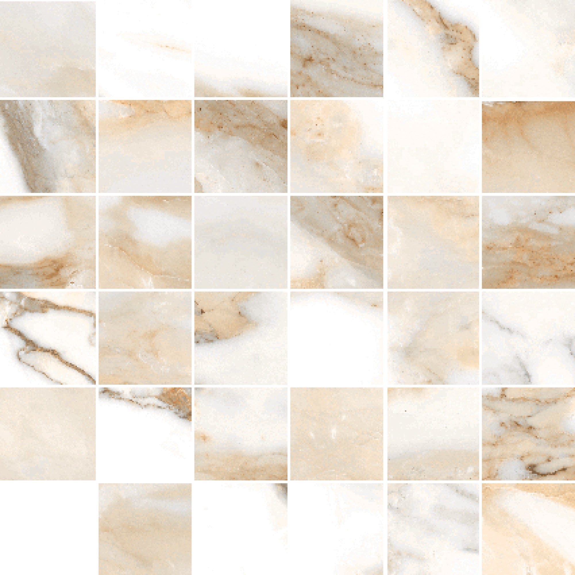 Happy Floors Crash 2 x 2 12" x 12" Porcelain Mosaic