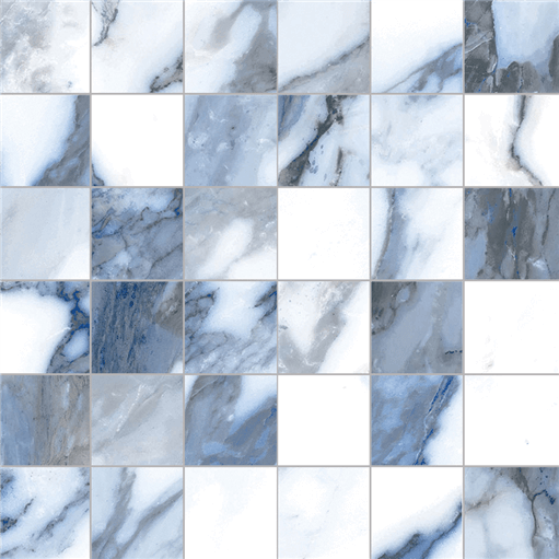 Happy Floors Crash 2 x 2 12" x 12" Porcelain Mosaic
