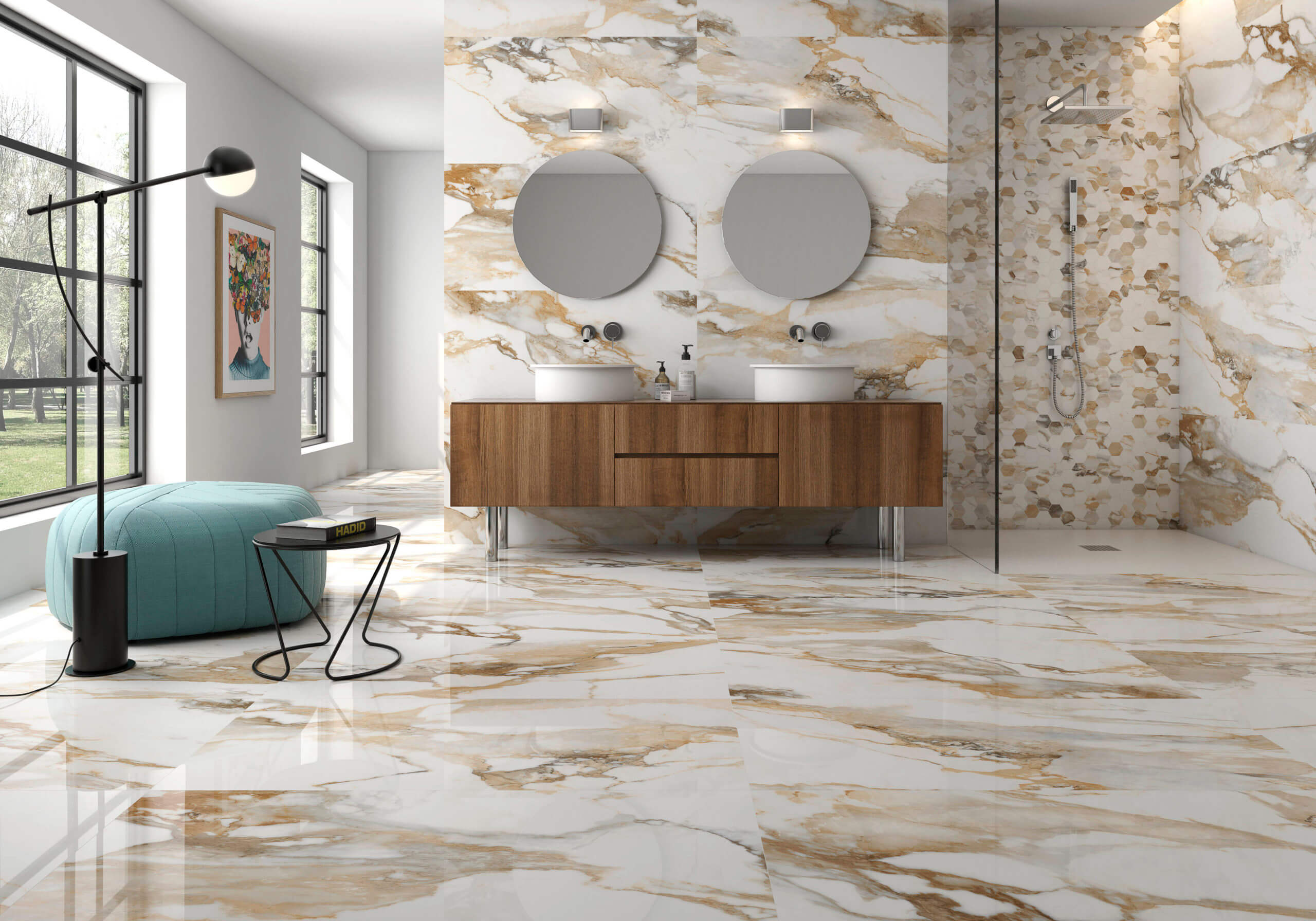 Happy Floors Crash 30" x 30" Porcelain Tile (Closeout)