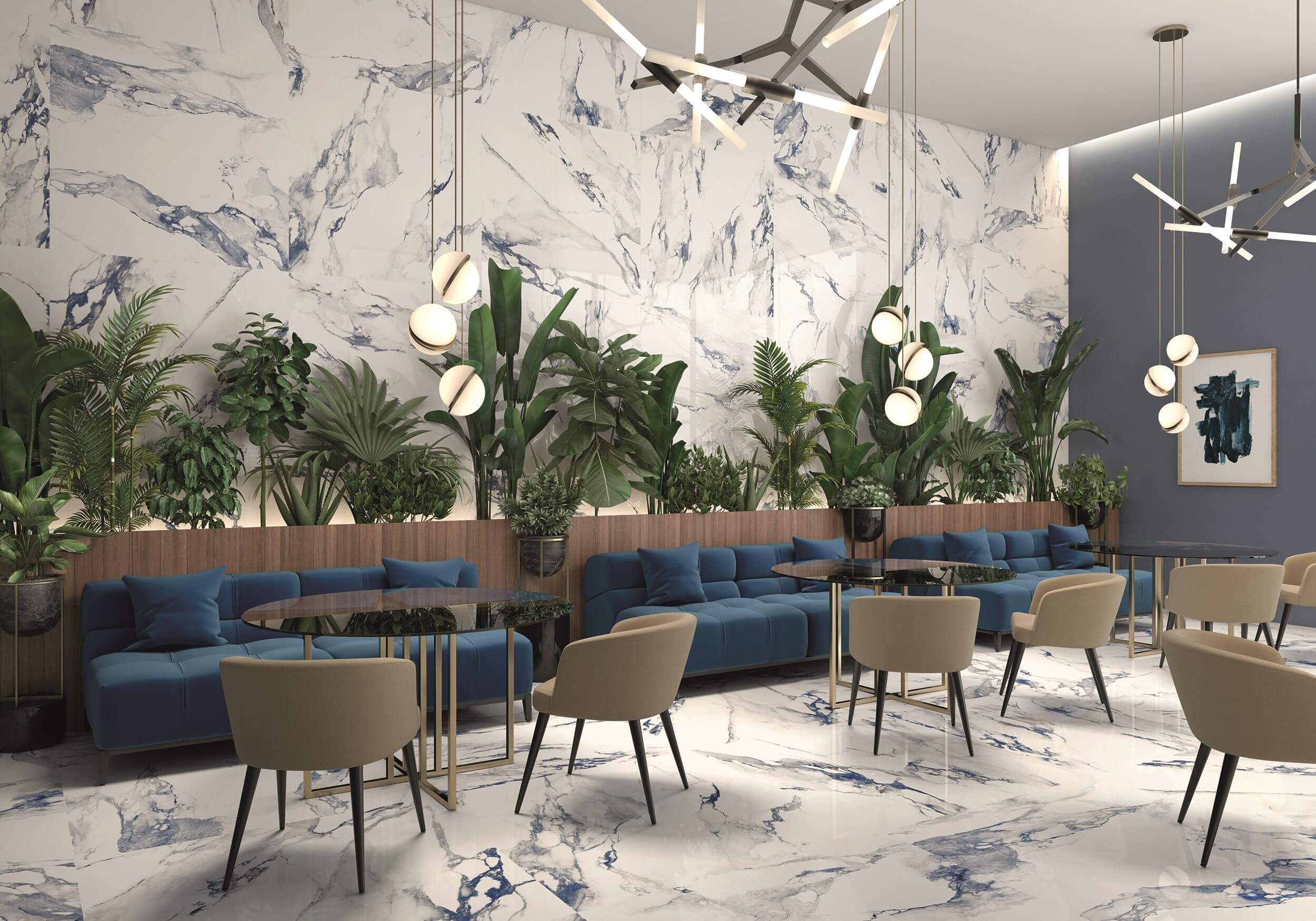 Happy Floors Crash 48" x 48" Porcelain Tile