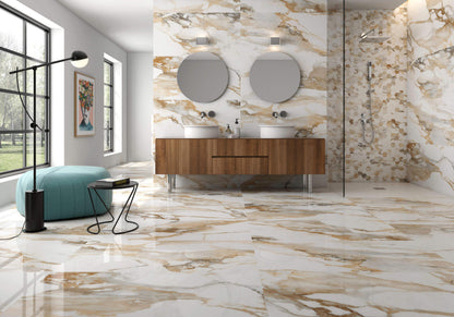 Happy Floors Crash Hexagon 10" x 14" Porcelain Mosaic