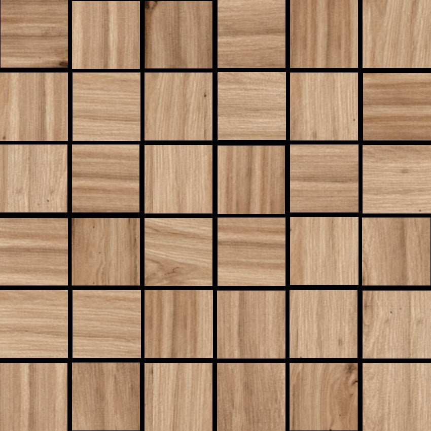 Happy Floors Cypress 2 x 2 12" x 12" Porcelain Mosaic