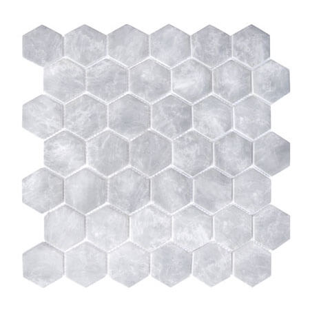 Happy Floors Endura Hexagon 12" x 12" Stone & Glass Mosaic