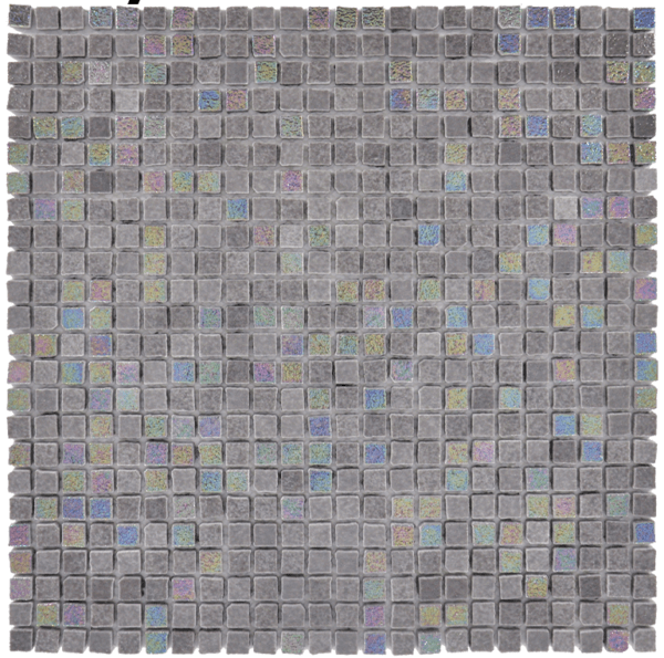 Happy Floors Endura Micro 1 x 1 12" x 12" Stone & Glass Mosaic (Closeout)