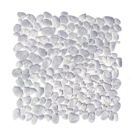 Happy Floors Endura Pebble 12" x 12" Stone & Glass Mosaic