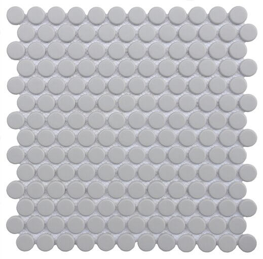 Happy Floors Endura Pennyround 11.7" x 12" Stone & Glass Mosaic (Closeout)