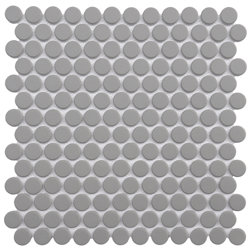 Happy Floors Endura Pennyround 11.7" x 12" Stone & Glass Mosaic (Closeout)