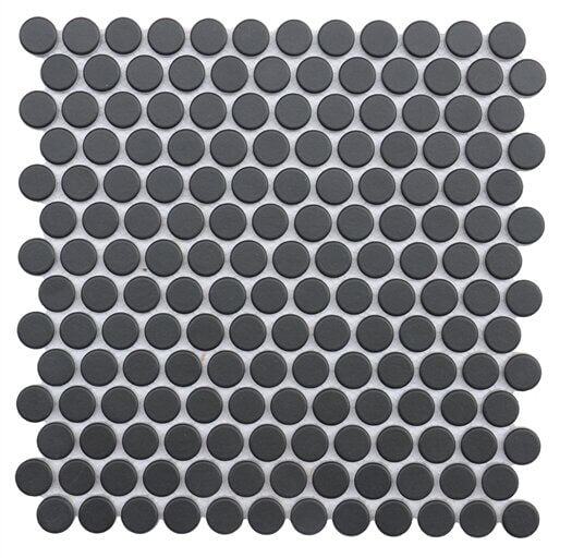 Happy Floors Endura Pennyround 11.7" x 12" Stone & Glass Mosaic (Closeout)