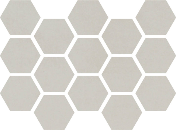 Happy Floors Etna Hexagon 10" x 14" Porcelain Mosaic