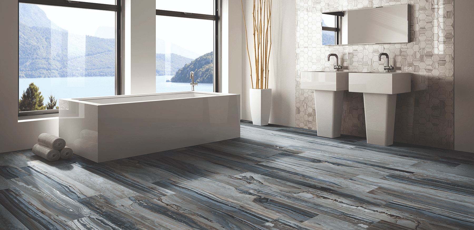 Happy Floors Exotic Stone 12" x 24" Porcelain Tile (Closeout)