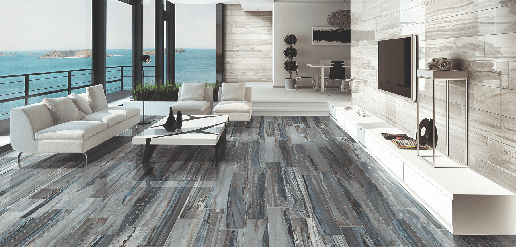 Happy Floors Exotic Stone 12" x 24" Porcelain Tile (Closeout)