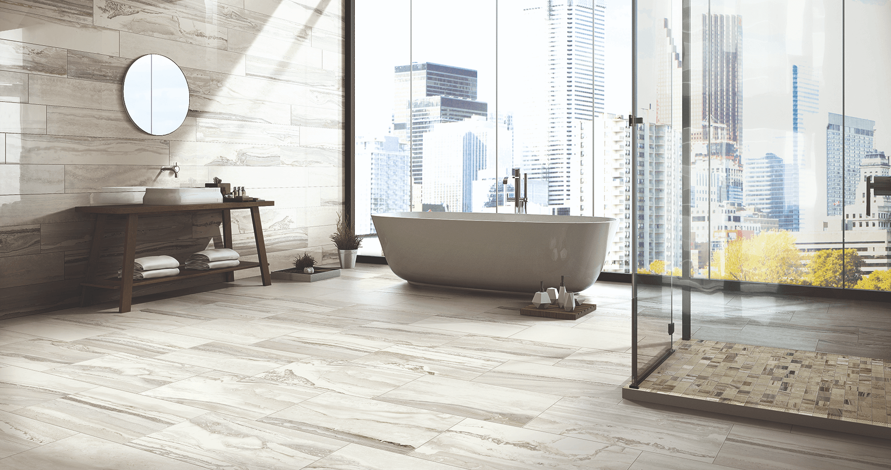 Happy Floors Exotic Stone 2 x 2 12" x 12" Porcelain Mosaic (Closeout)
