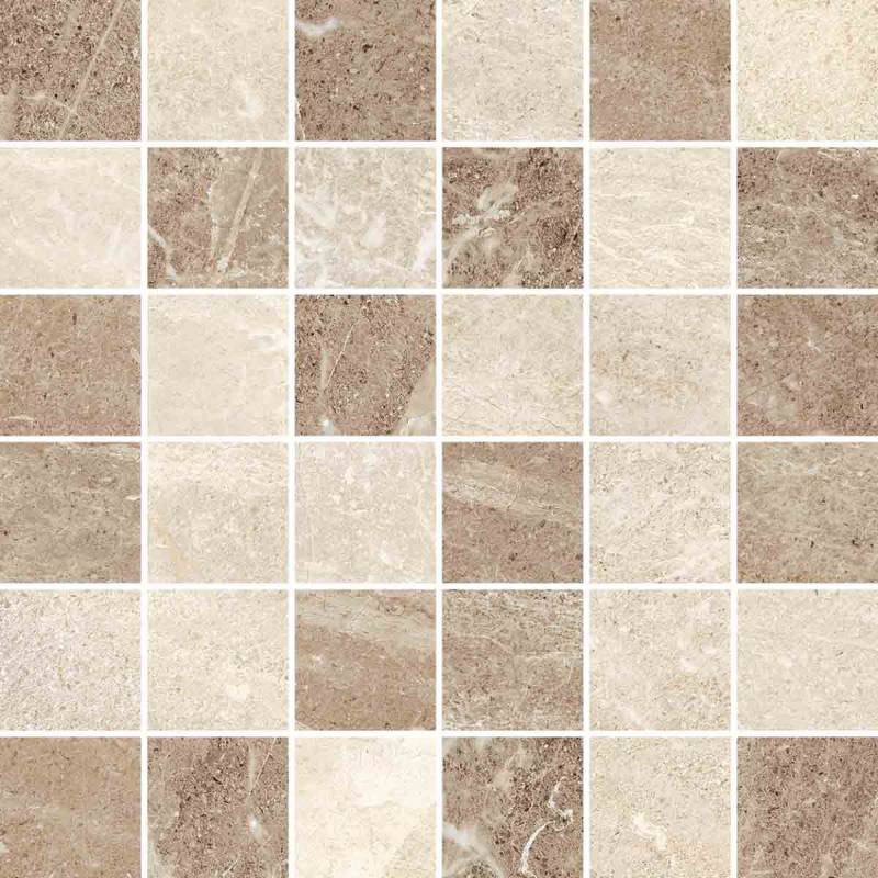 Happy Floors Flint 2 x 2 12" x 12" Porcelain Mosaic