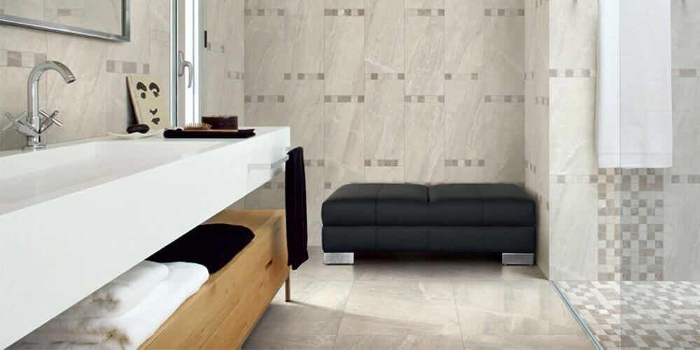 Happy Floors Flint 2 x 2 12" x 12" Porcelain Mosaic