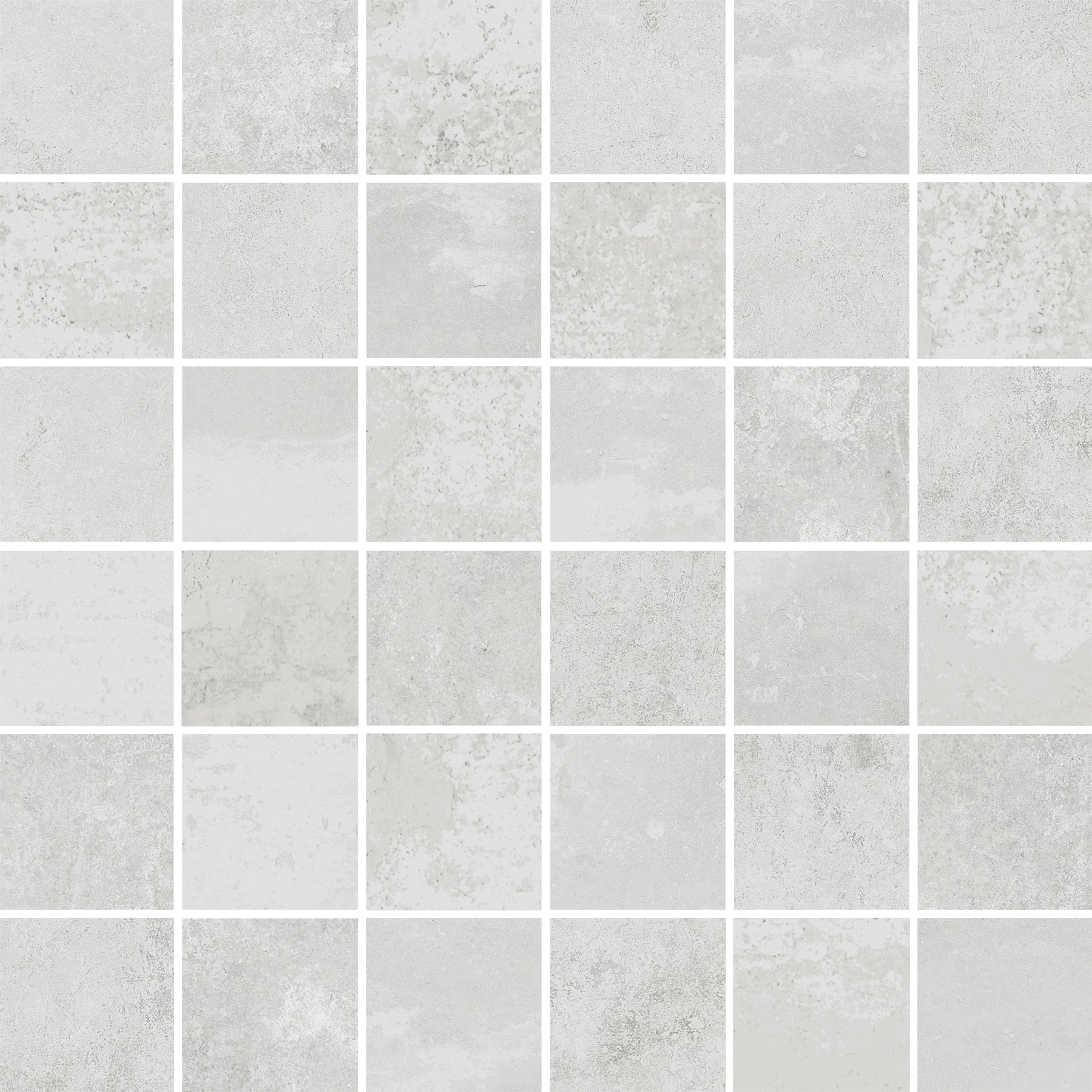 Happy Floors French Quarter 2 x 2 12" x 12" Porcelain Mosaic