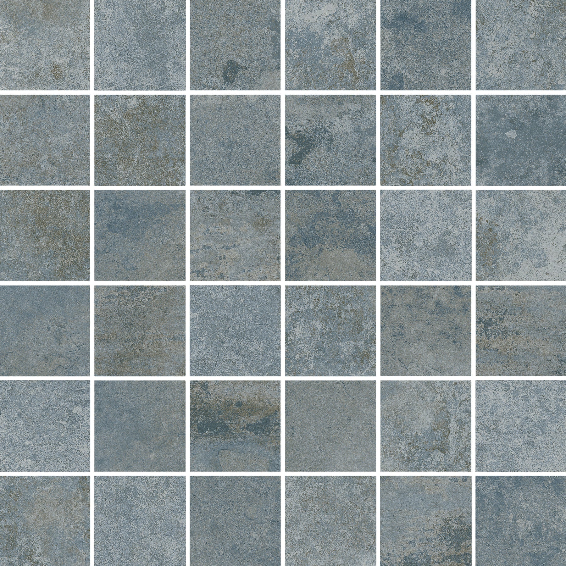 Happy Floors French Quarter 2 x 2 12" x 12" Porcelain Mosaic