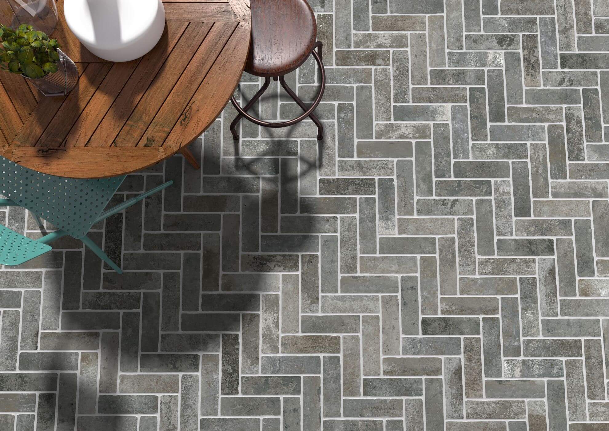 Happy Floors French Quarter Brick 3" x 10" Porcelain Tile