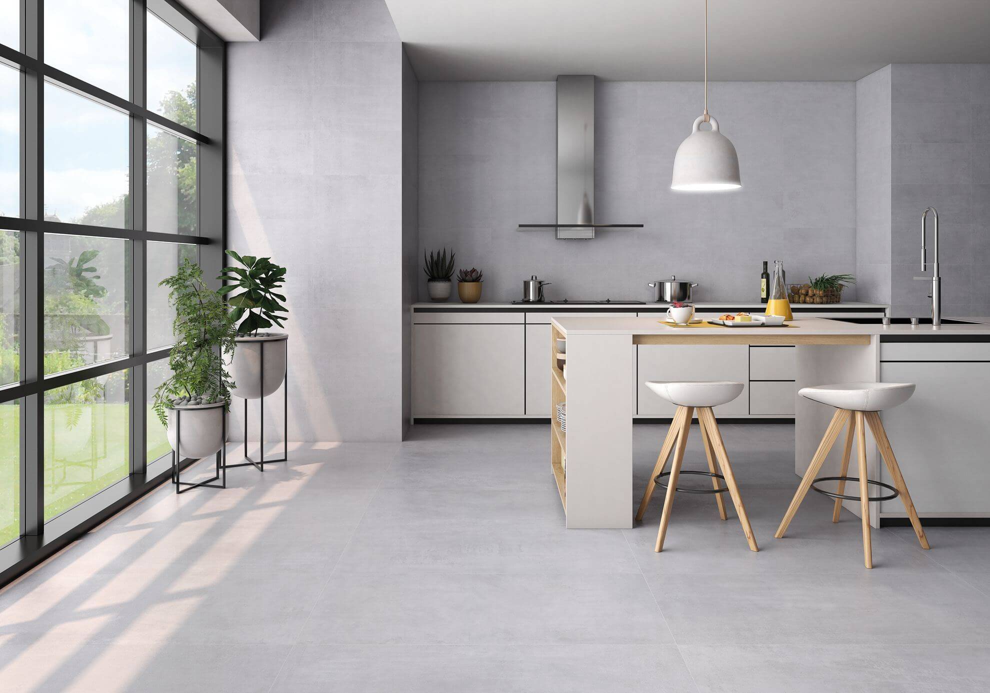 Happy Floors Iron 24" x 48" Porcelain Tile