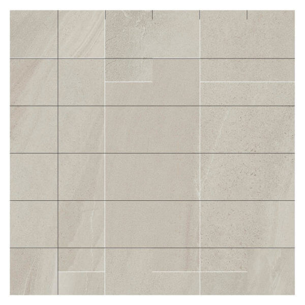 Happy Floors Limerock 2 x 2 12" x 12" Porcelain Mosaic