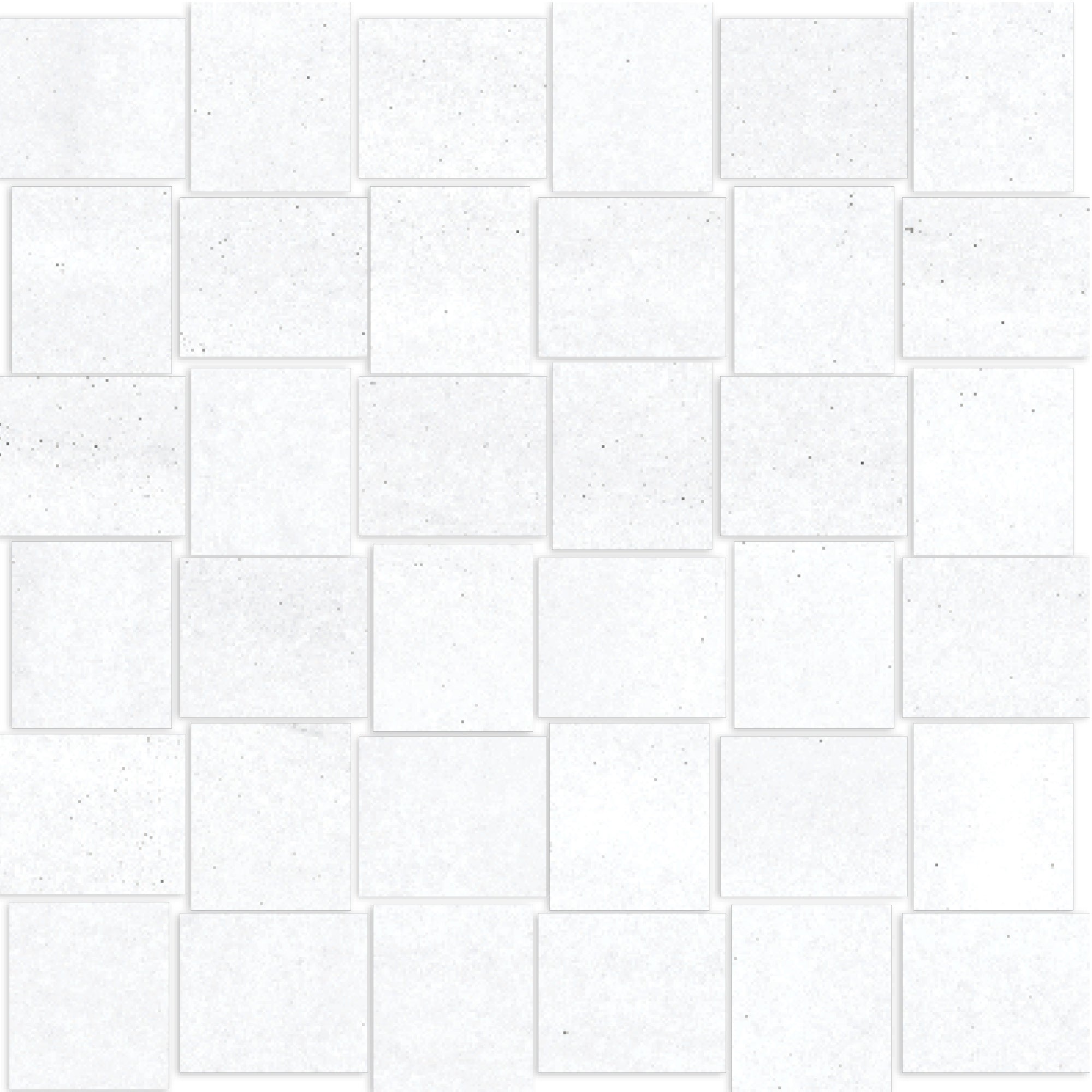 Happy Floors Macael Basketweave 12" x 12" Porcelain Mosaic