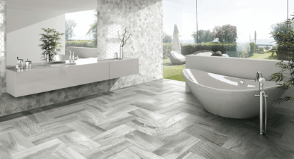 Happy Floors Macaubas Hexagon 12" x 14" Porcelain Mosaic