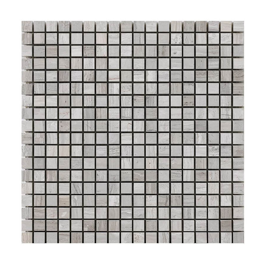 Happy Floors Mosaic 5/8 x 5/8 12" x 12" Stone & Glass Mosaic (Closeout)