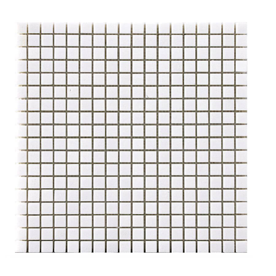 Happy Floors Mosaic 5/8 x 5/8 12" x 12" Stone & Glass Mosaic (Closeout)