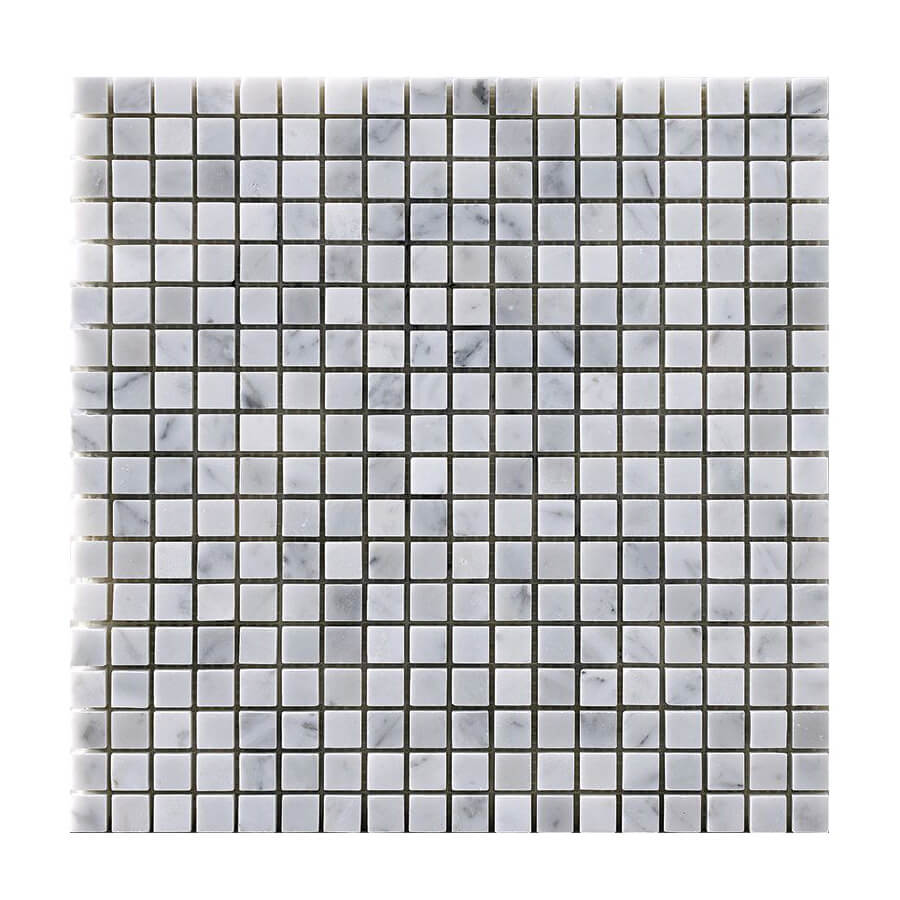 Happy Floors Mosaic 5/8 x 5/8 12" x 12" Stone & Glass Mosaic (Closeout)