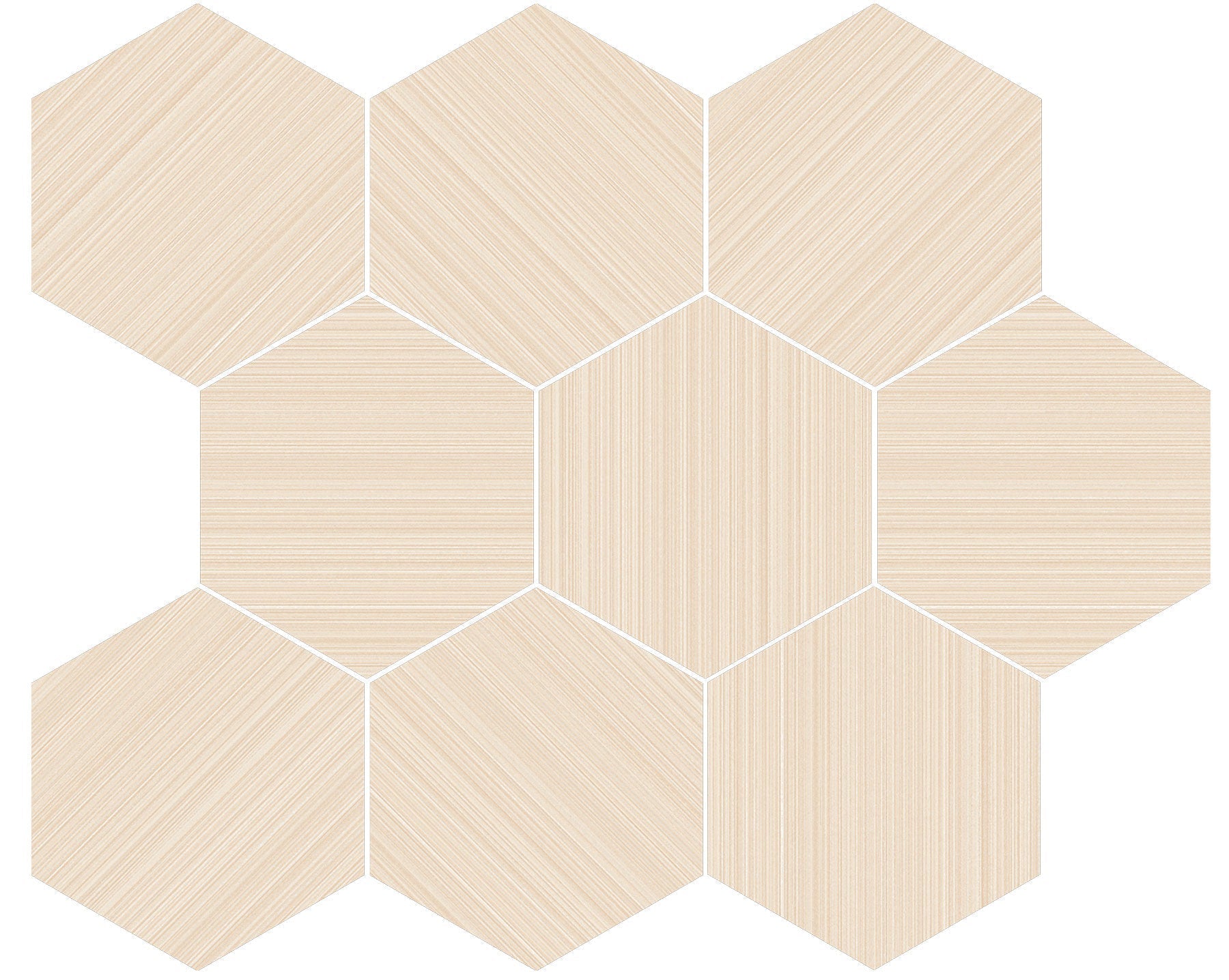 Happy Floors Neostile 2.0 Hex 11.5" x 14" Porcelain Mosaic