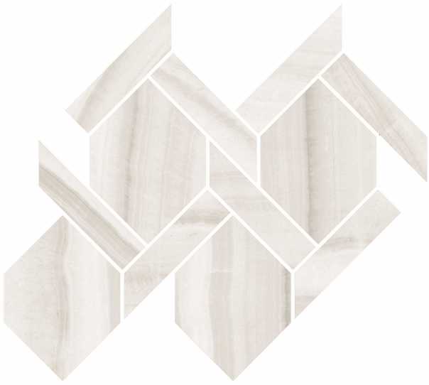 Happy Floors Onyx Rope 13" x 14.5" Porcelain Mosaic (Closeout)