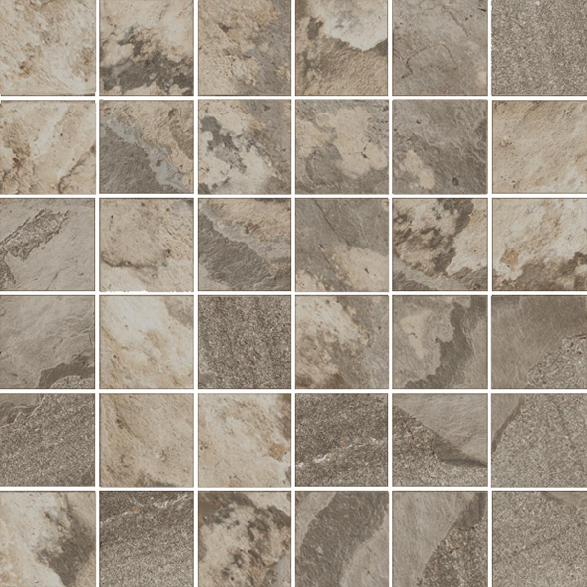 Happy Floors Sierra 2 x 2 12" x 12" Porcelain Mosaic