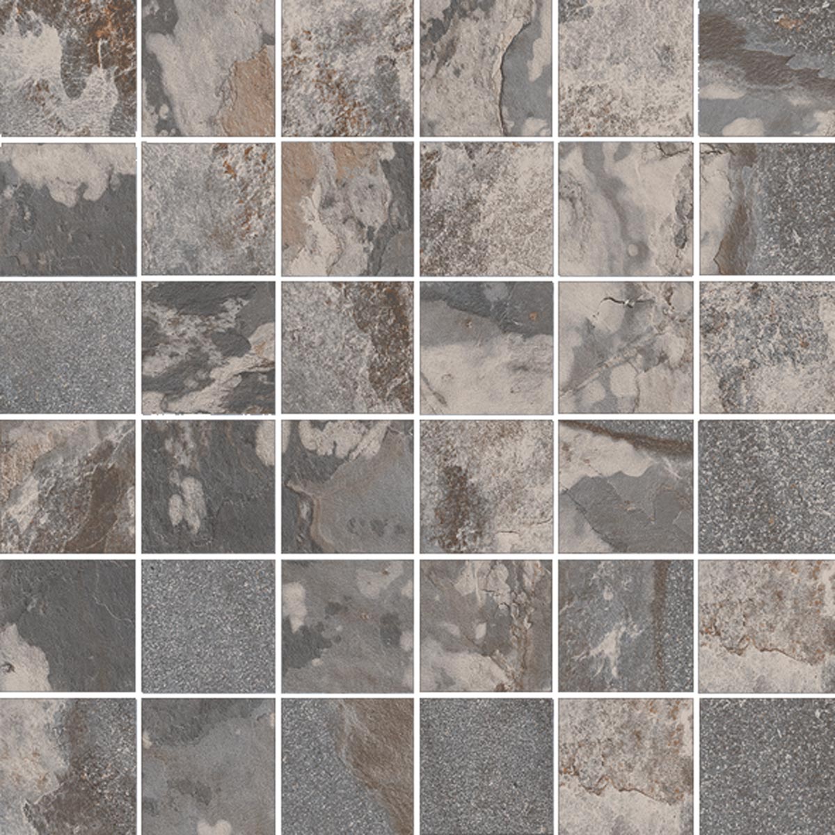 Happy Floors Sierra 2 x 2 12" x 12" Porcelain Mosaic