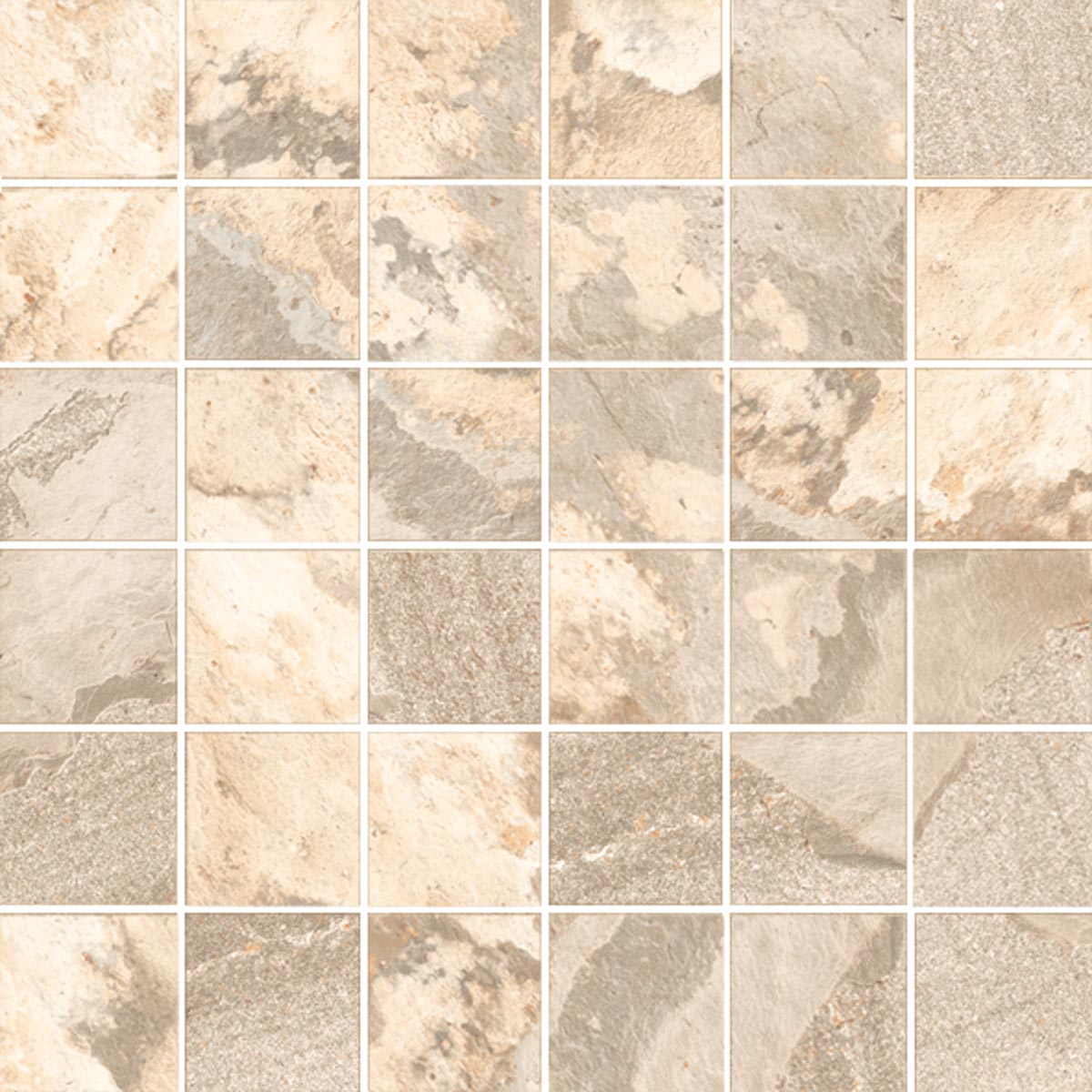 Happy Floors Sierra 2 x 2 12" x 12" Porcelain Mosaic