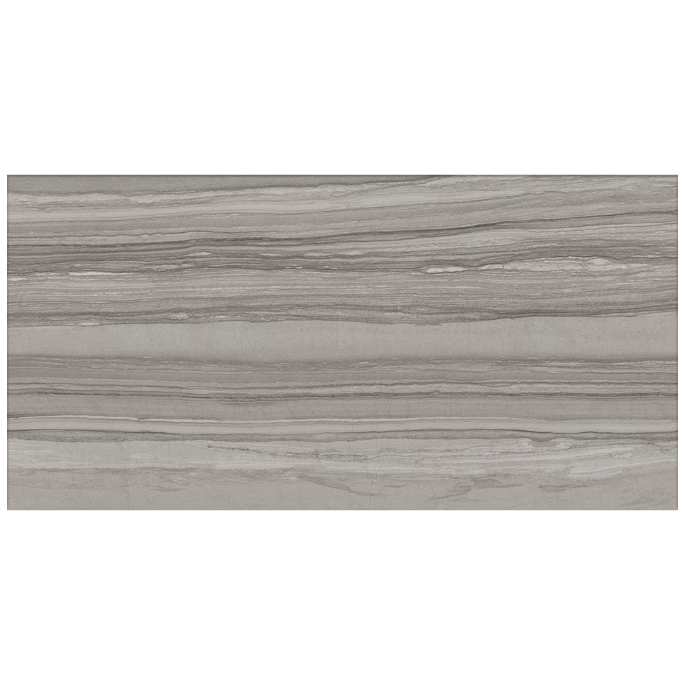 Happy Floors Silver 12" x 24" Porcelain Tile (Closeout)