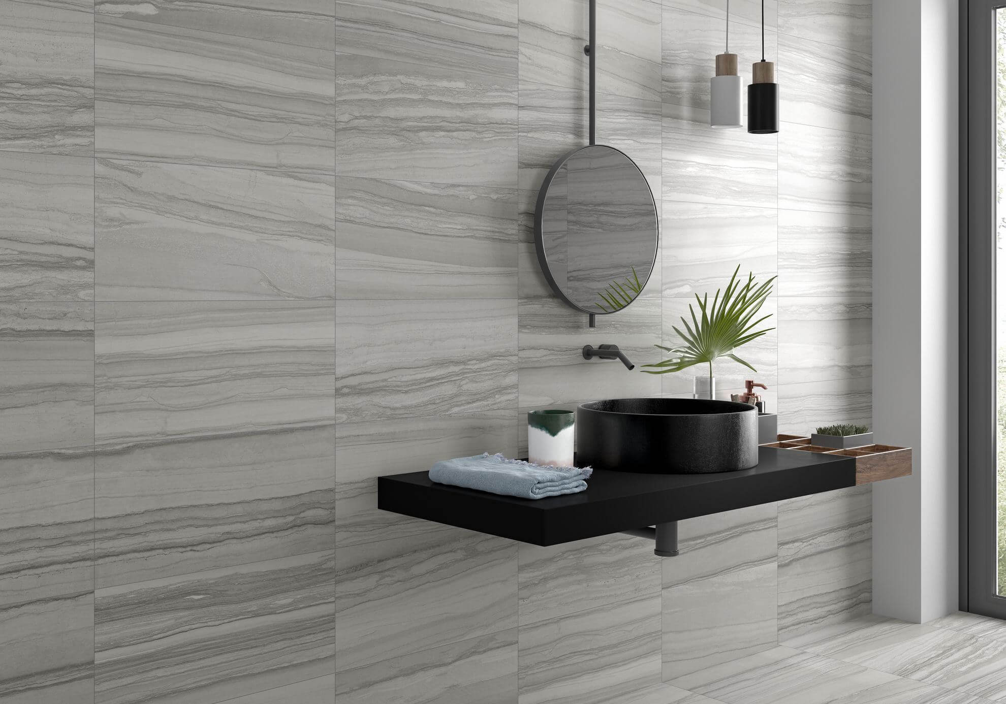 Happy Floors Silver 12" x 24" Porcelain Tile (Closeout)