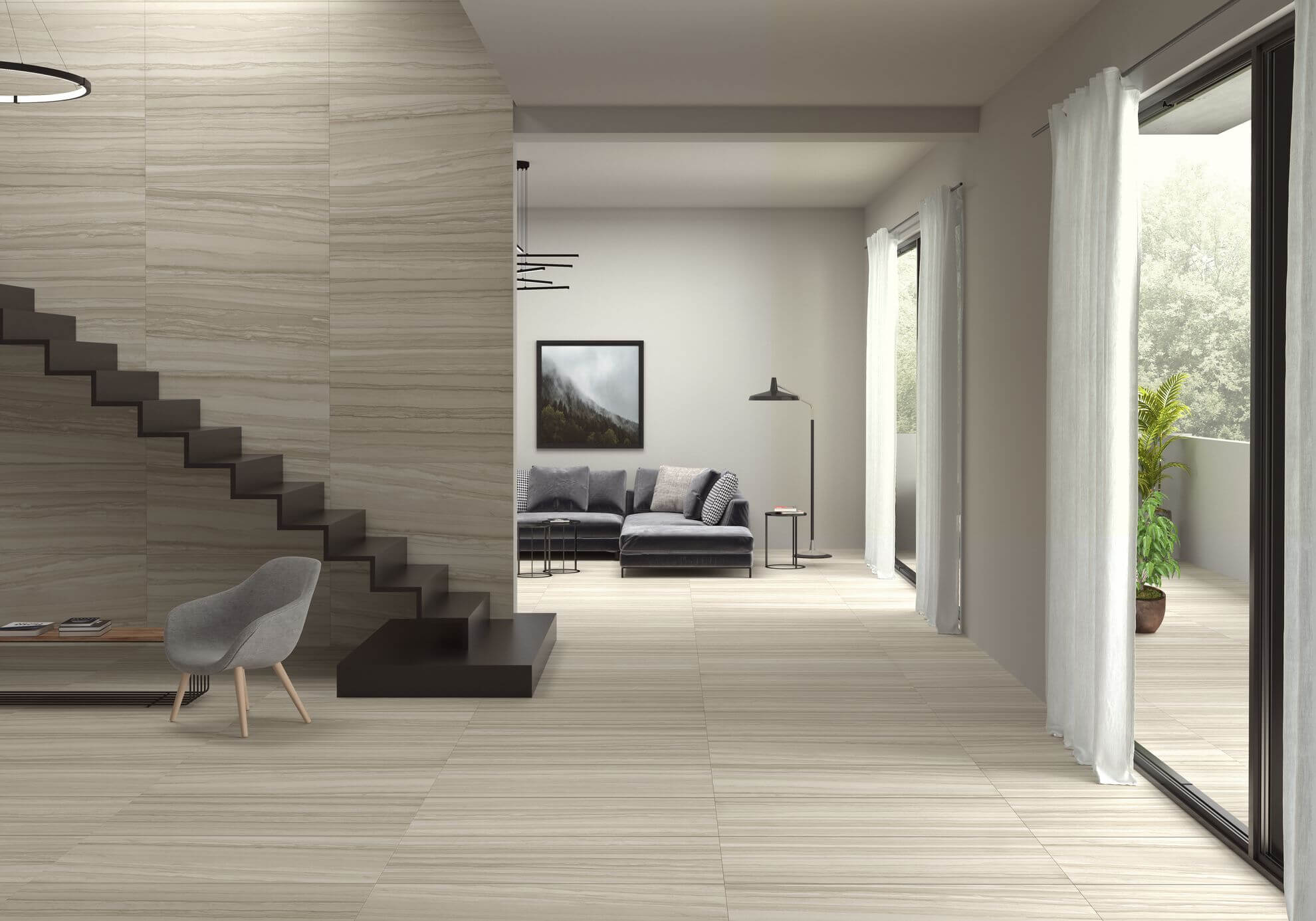 Happy Floors Silver 24" x 48" Porcelain Tile (Closeout)