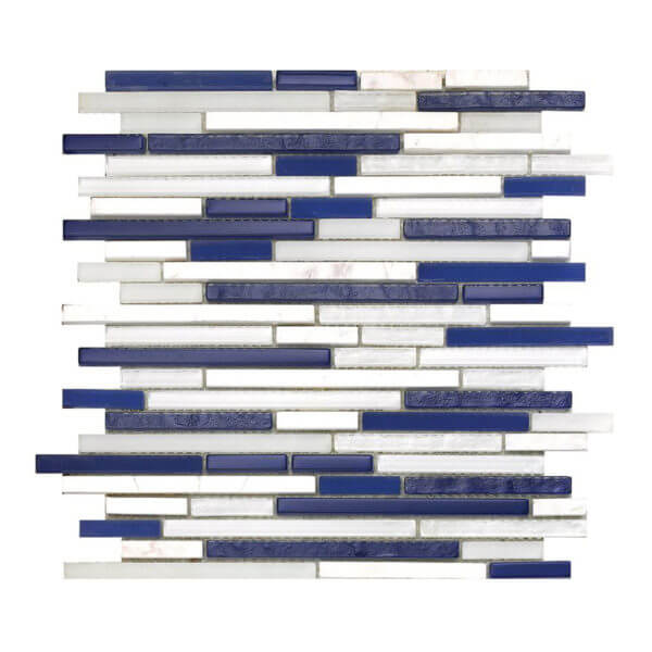 Happy Floors SoBe Sticks 12" x 12" Stone & Glass Mosaic (Closeout)