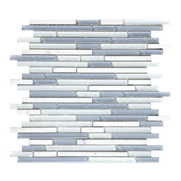 Happy Floors SoBe Sticks 12" x 12" Stone & Glass Mosaic (Closeout)