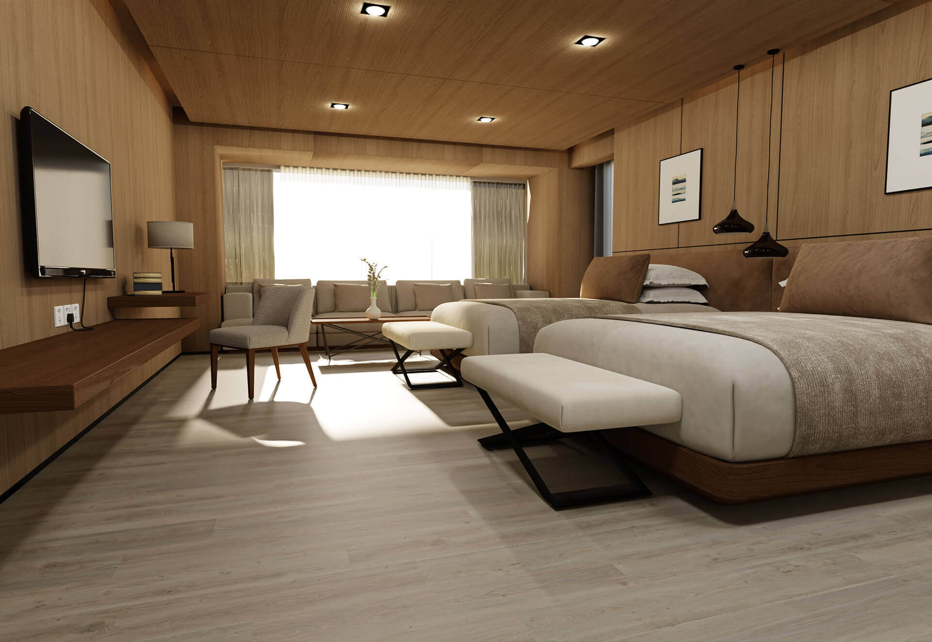 Happy Floors Solidity Loose Lay 9" x 60" Vinyl Plank (Closeout)