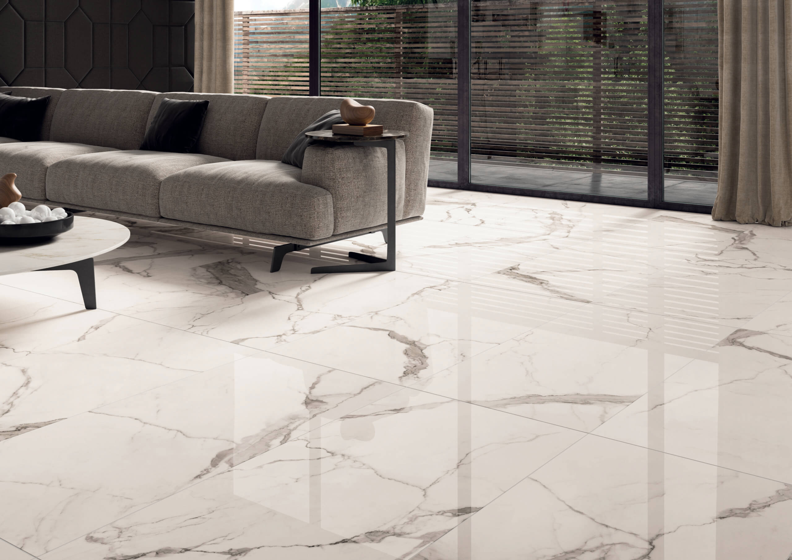 Happy Floors Statuario Luxe 24" x 24" Porcelain Tile