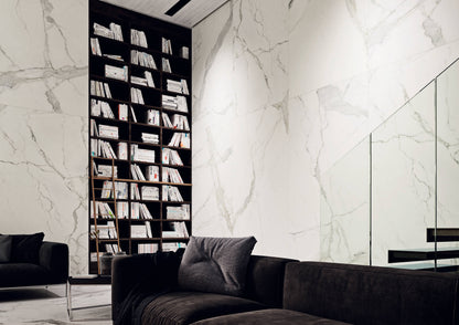 Happy Floors Statuario Luxe 24" x 48" Porcelain Tile