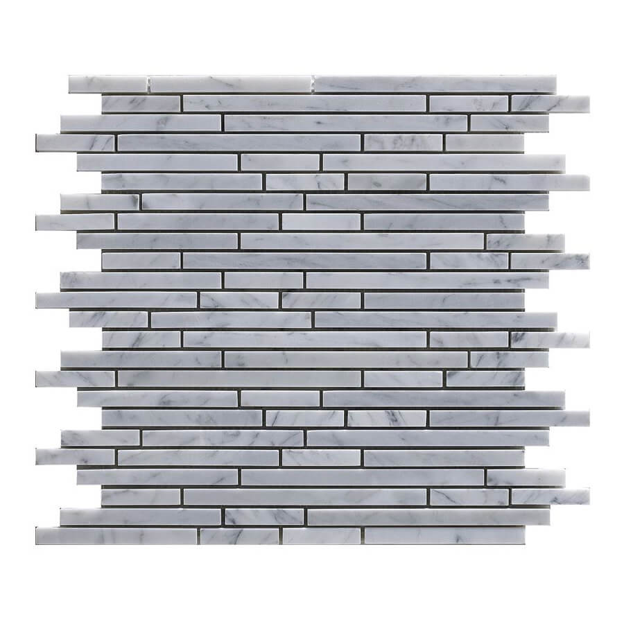 Happy Floors Sticks 11.3" x 11.7" Stone & Glass Mosaic (Closeout)