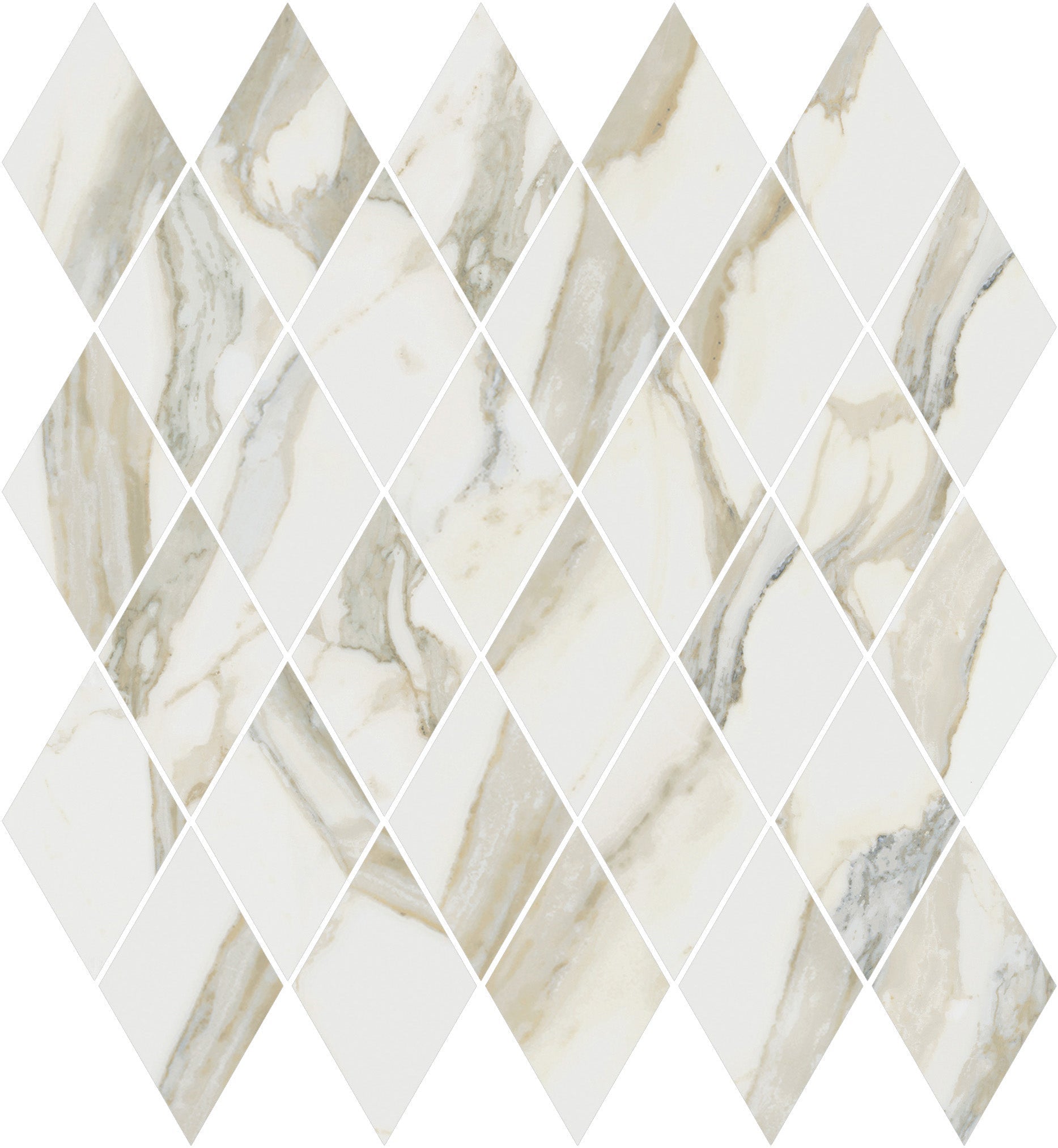 Happy Floors Stratus Rhomboid 12.5" x 13.5" Porcelain Mosaic