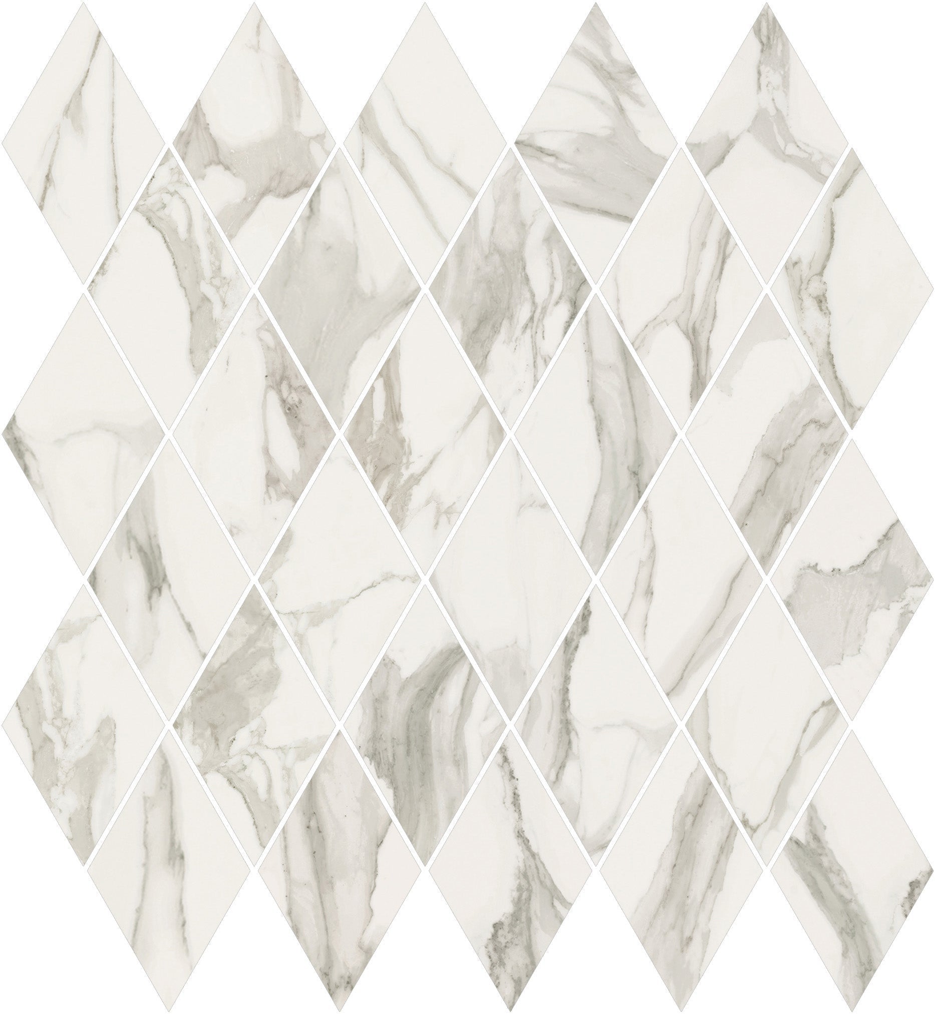 Happy Floors Stratus Rhomboid 12.5" x 13.5" Porcelain Mosaic